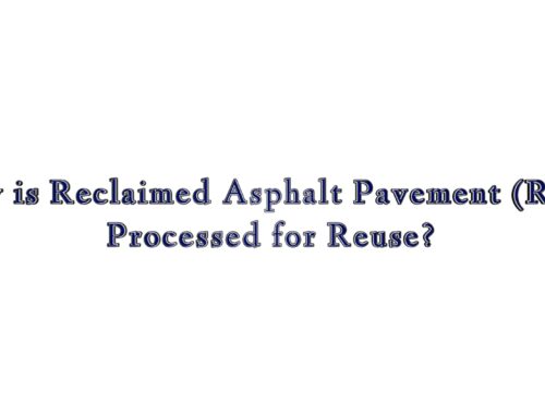 Video: How is reclaimed asphalt pavement (RAP) processed for reuse? ( Cloned )