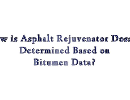 Video: How is asphalt rejuvenator dosage determined based on bitumen data?